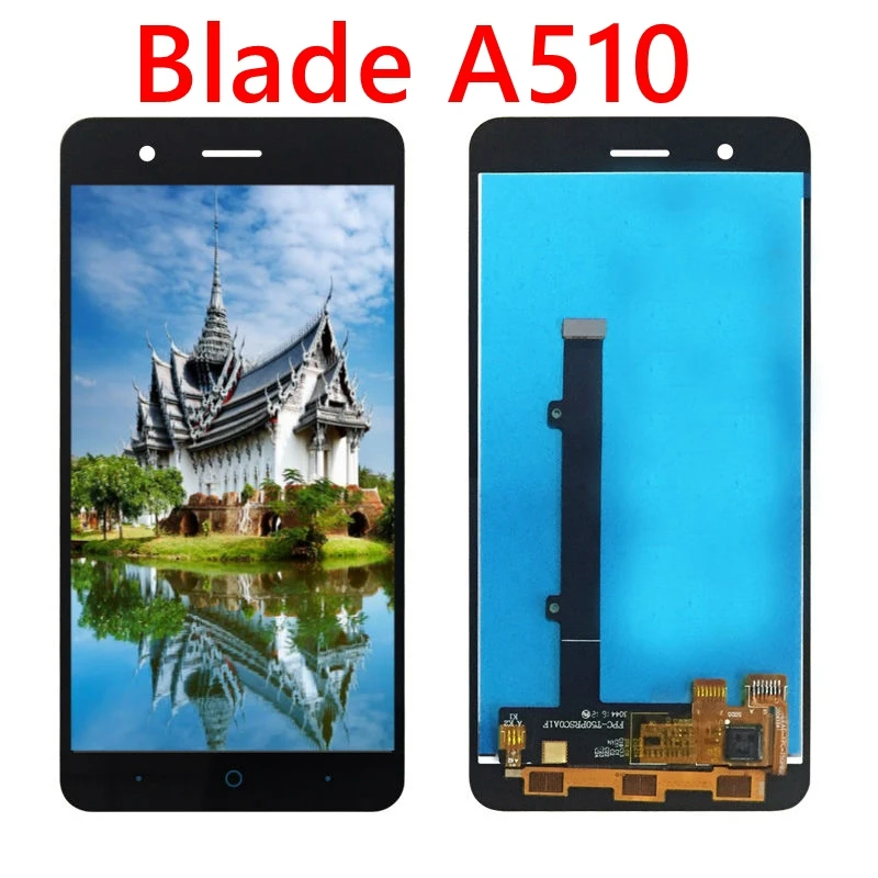 Для ZTE Blade A510 ЖК дисплей сенсорный экран дигитайзер сенсор в сборе 1280x720 для A 510