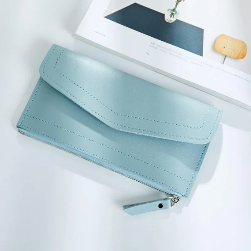 Women Wallet Purse Female Long Wallets Vintage Pouch Handbag For Women Coin Purses Solid Card Holder Portefeuille Femme 