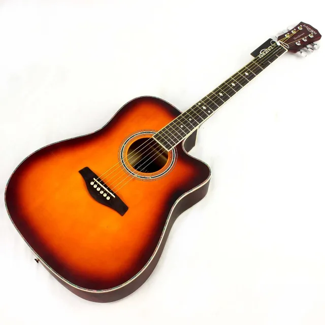 Best price at $147 Cheap NEW guitars 41 inch high quality Acoustic Guitar Rosewood Fingerboard guitarra with guitar strings