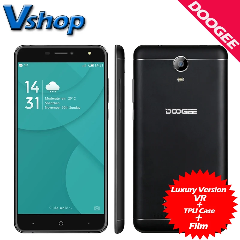 Original DOOGEE X7 Pro 4G LTE Mobile Phone Android 6 0 2GB RAM 16GB ROM MTK6737