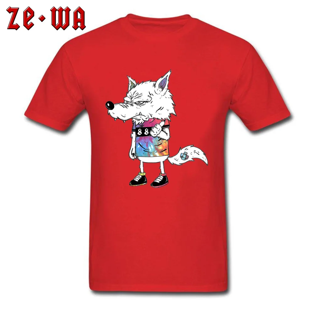 PrintedCustom Short Sleeve Tops Shirt Summer/Fall 2018 Fashion O Neck 100% Cotton Fabric T Shirt Mens Top T-shirts Howl  Howl red