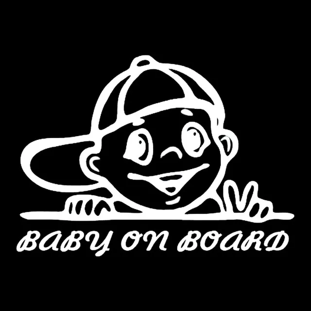 Funny BABY ON BOARD Car Sticker 20.9*14.9cm vinyl car styling laptop