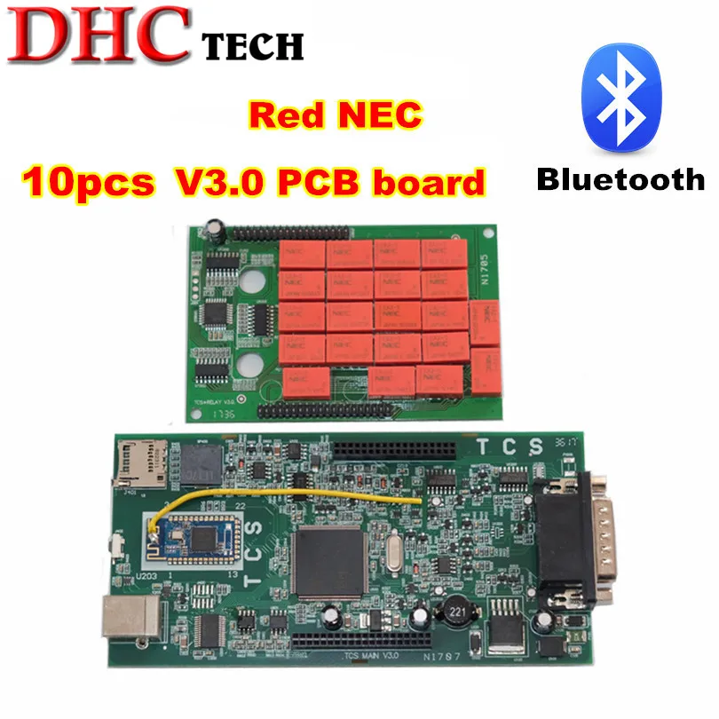 

10pcs DHL free V3.0 OBDIICAT-CDP Pro 2016.00 Keygen Software Bluetooth with RED Relay for Car /Truck Auto Diagnostic Tool