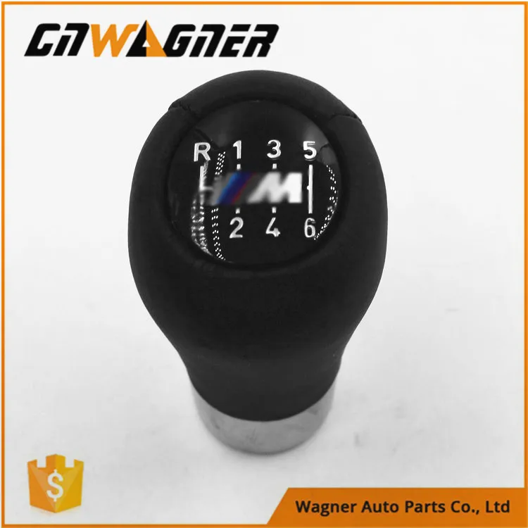 CNWAGNER 5speed 6speed Genuine Leather Gear Knob for BMW E60 E90 E46 E36 all series .