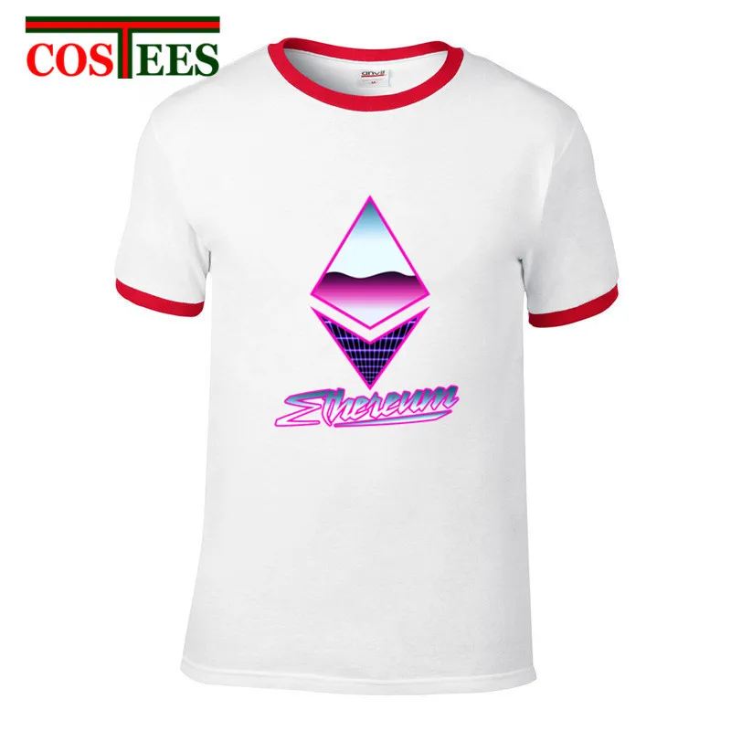 Ethereum Logo T-Shirt homme 80s 90s retro cool Summer Fashion Funny T Shirt Neon Rainbow Ethereum Virtual CryptoCurrency T-shirt Ethereum Logo T-Shirt homme 80s 90s retro cool Summer Fashion Funny T Shirt Neon Rainbow Ethereum Virtual CryptoCurrency T-shirt