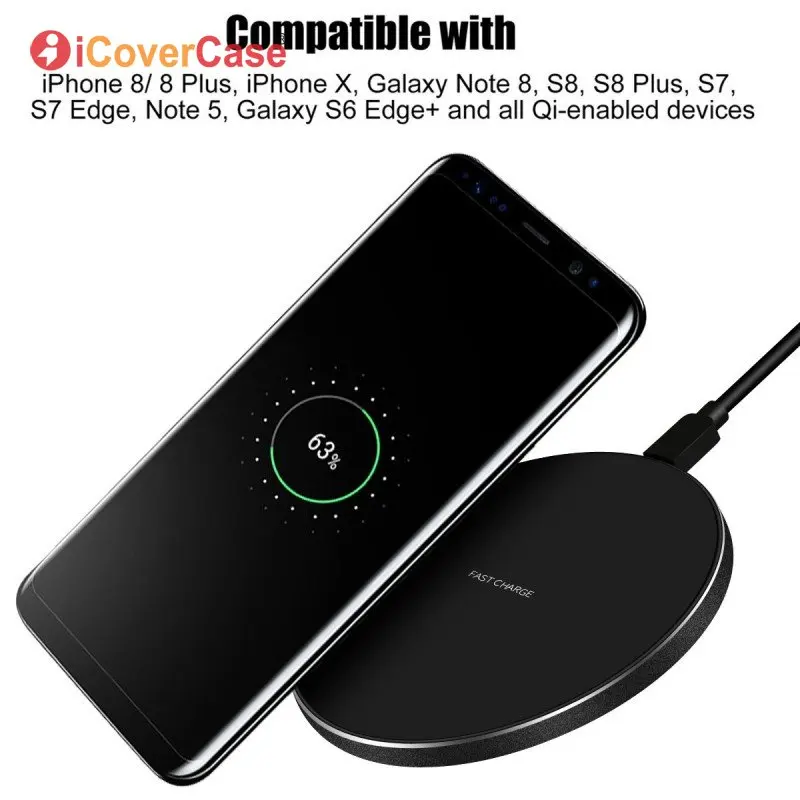For Samsung Galaxy S8 Fast Wireless Charger Charging Pad Dock Power