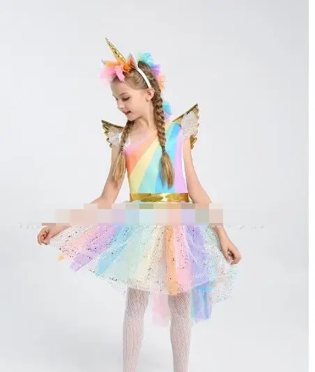 girls unicorn fancy dress