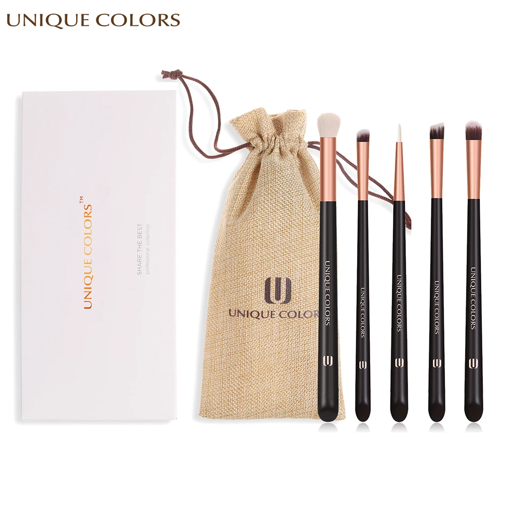

5Pcs Makeup Brush Set Eye Shadow Eyebrow Eyeliner Face Foundation Powder Blush Makeup Brush Cosmetic Beauty Tool Kit Soft Hair