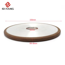 150mm Diamond Grinding Wheel Grinding Disc Saw Blade PH 150 Grain Mill Sharpening Grinding Wheel Rotary Abrasive Tools R4 pcd pcbn cutting tools ceramic binder diamond grinding wheel 600 150mm