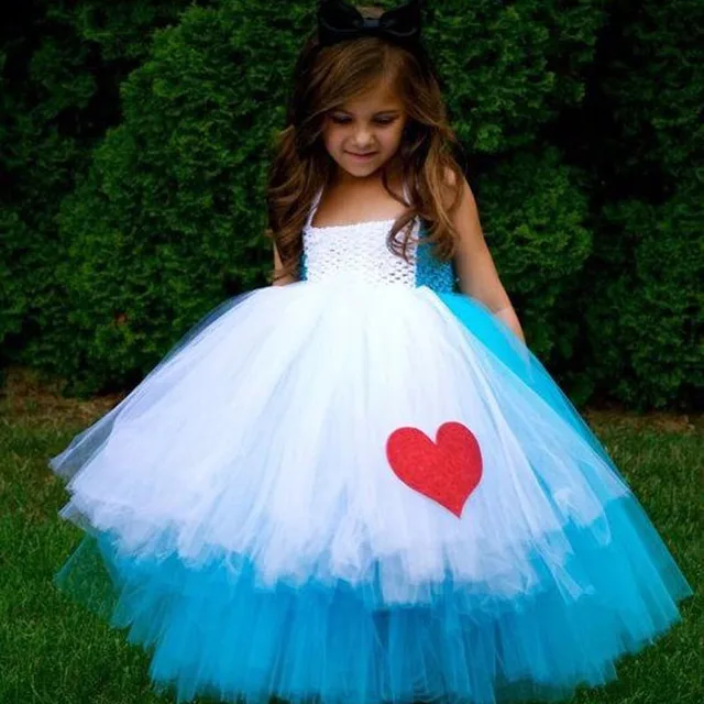 Alice in wonderland flower girl dresses Clearance
