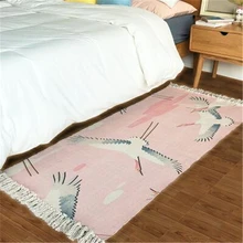 AOVOLL, китайские мягкие хлопковые ковры для гостиной, спальни, детской комнаты, ковры с кисточками, домашний ковер, коврик для двери, креативный коврик