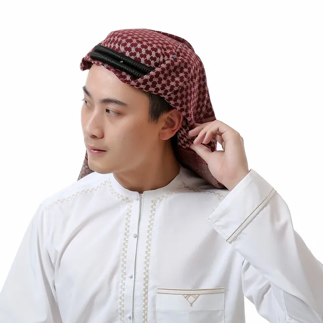 Fashion Muslim shemagh + Agal Men Islam Arabic Hijab Islamic scarf ...