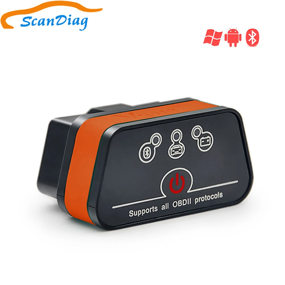 

Vgate iCar2 Bluetooth ELM327 V2.1 Code Reader OBD2 Scanner elm 327 icar 2 Diagnostic Tool Android/PC Torque for OBDII Vehicles