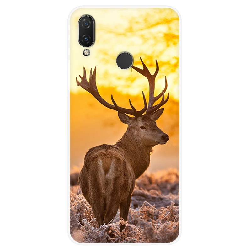 Чехол для huawei Nova 3i силиконовая Мягкая задняя крышка для huawei Nova 3 i мультяшный узорчатый чехол для телефона Nova3i оболочка Coque Funda