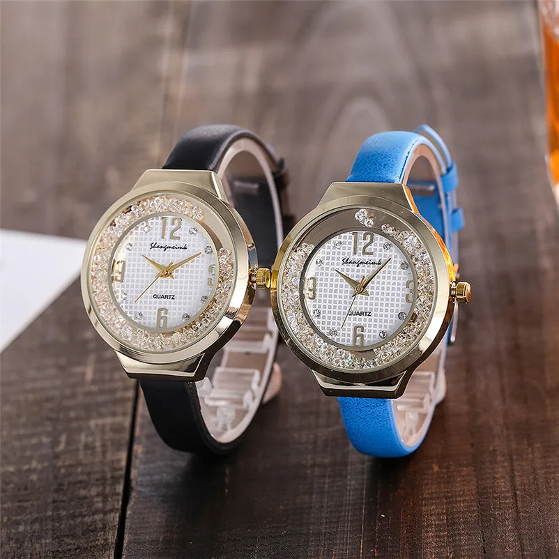 2018 Fashion Luxury women watches bracelet watch ladies leather band Analog Quartz Wrist Watches clock Montre femme J14#N (3)