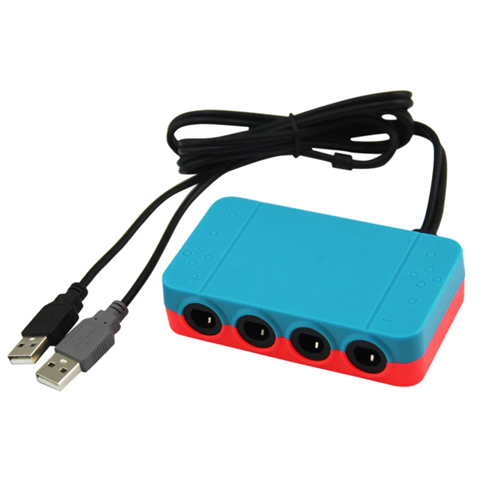 DISOUR Ngc в wiiu конвертер USB адаптер для GameCube горячий 4 порта для ПК игровые аксессуары рулевое управление WIIU/переключатель/ручка ПК