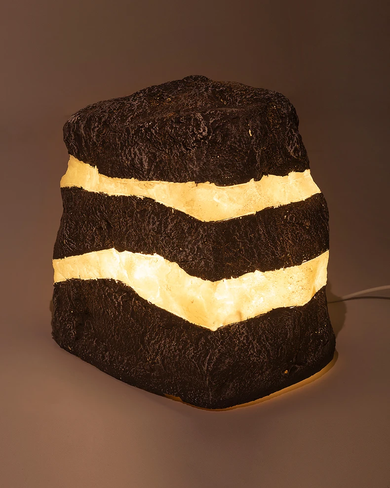 WECUS) Outdoor imitation stone lawn lamp, park imitation natural resin lamp, villa/garden light