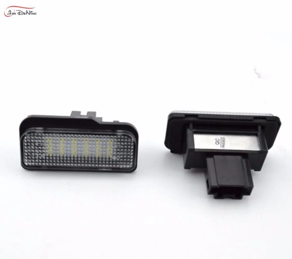 JanDeNing 2 шт. ошибок 18 светодиодный Подсветка регистрационного номера для Benz W203/W211/W219/R171