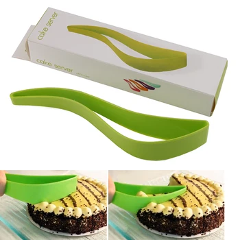 

one-piece cake knife tool One cut the cake blade cutter blade is the bread and butter cake baking gadgets spatula Not dirty hand