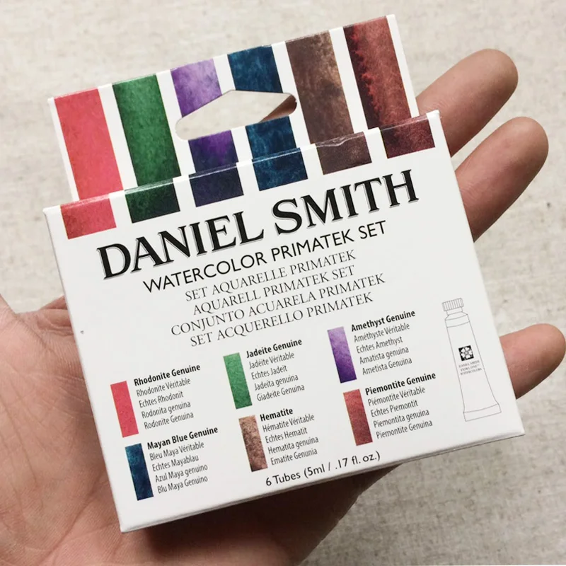 Daniel Smith основа/минеральная цветная 6 цветов Акварельная краска Alvaro Castagnet's Master Набор для художников 5 мл каждая туба Картина акварелью