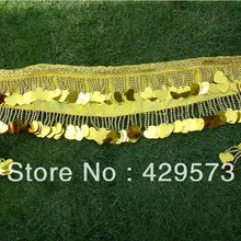 Хороший танец живота хип шарф с сердца формы монеты на