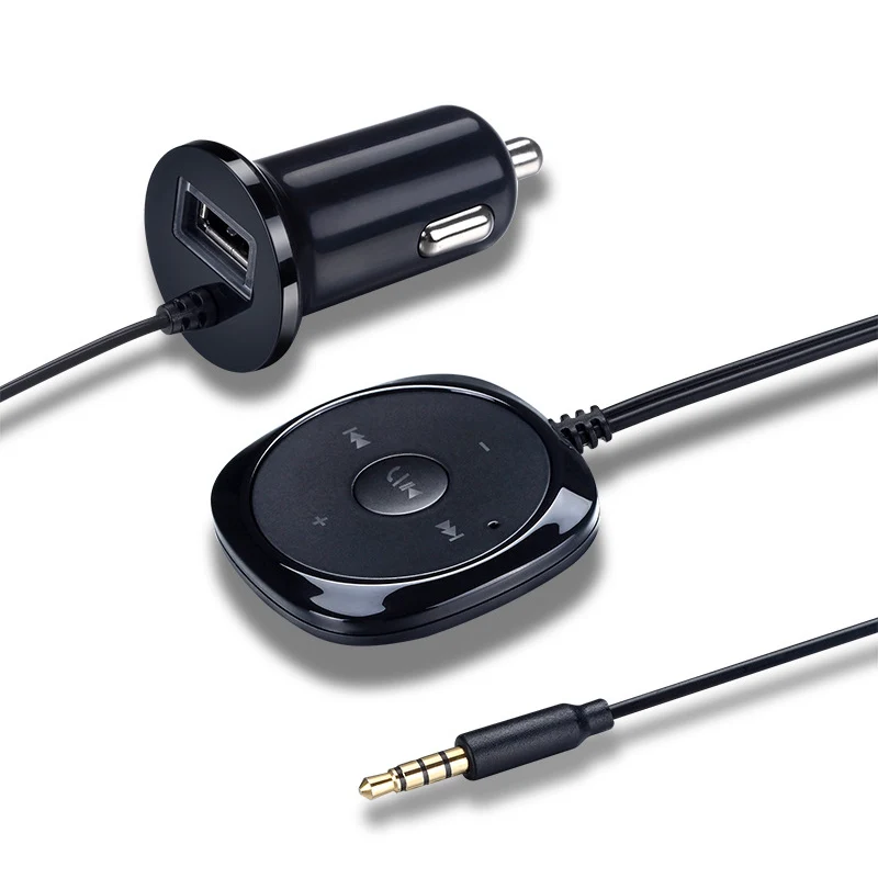 

MP3 Player Car Kit Wireless Jack Bluetooth AUX Audio Receiver Adapter With USB Charger For iPhone Android