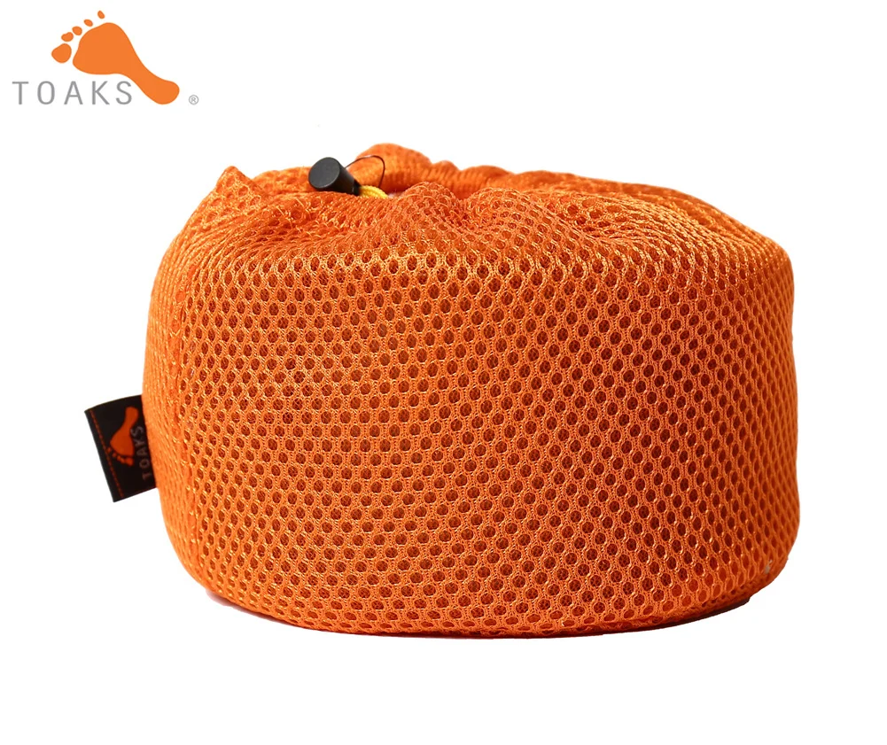 TOAKS POT-1350 Pure Titanium Cookware que acampa al aire libre ollas, se puede utilizar como una copas, cuencos y ollas 1350 ml 148G