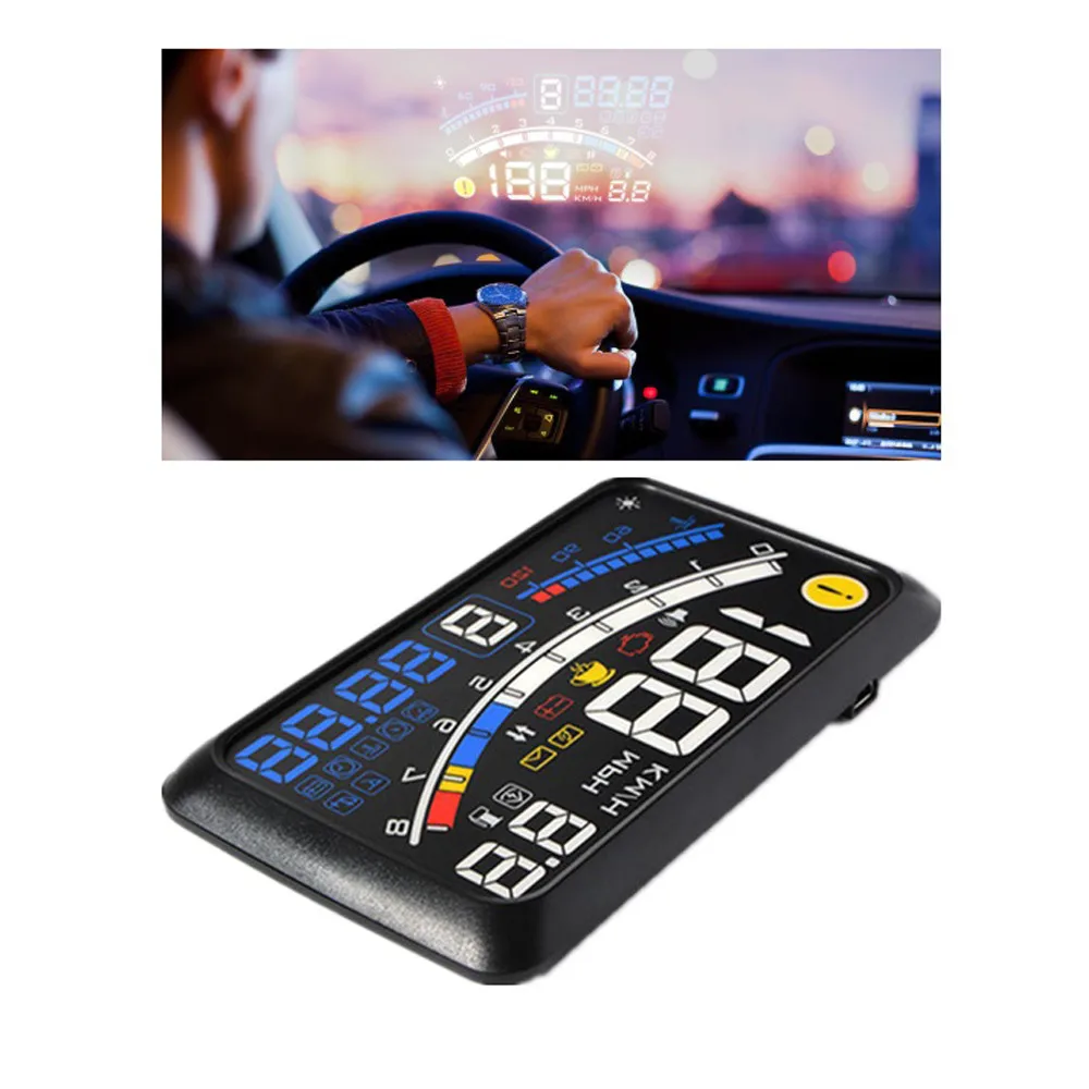 Франшиза GPS Excelvan 5 дюйма Универсальный Автомобильный OBD2 HUD Дисплей система