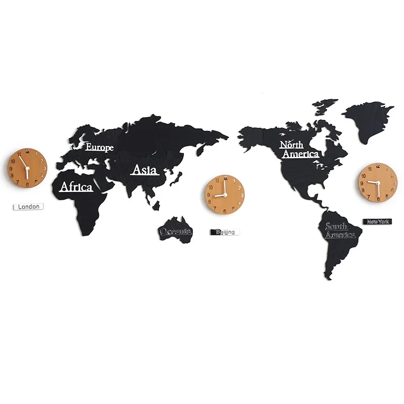 Карта мира настенные часы современный дизайн 3D наклейки s Подвесные часы уникальные часы настенные часы домашний декор акриловая Наклейка на стену
