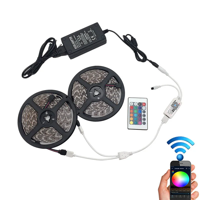 Wifi-Wireless-Smart-Phone-Controlled-Strip-Light 60leds