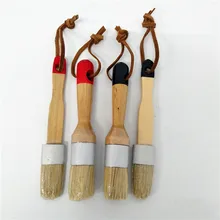 4 шт. меловая Восковая краска натуральная чистая кисть из свиной щетины восковая комбинация круглых деталей кисти использовать со всеми видами меловой краски