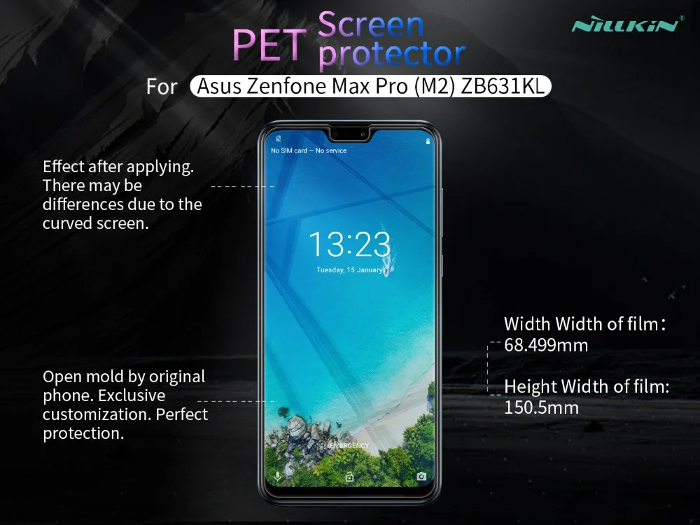 Фото 2 шт./лот для Asus Zenfone Max Pro M2 ZB631KL NILLKIN суперпрозрачная Защитная пленка с защитой от 2 шт./лот для Asus Zenfone Max Pro M2 ZB631KL NILLKIN суперпрозрачная Защитная пленка с защитой от