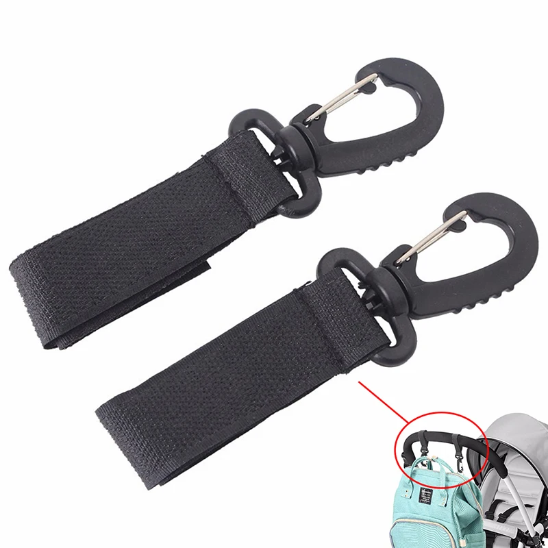 

2019 New 2pcs Hooks Stroller Pram Carriage Bag Hanger Hook For Wheelchair Baby Strollers Diaper Bag Clip Stroller Accessories