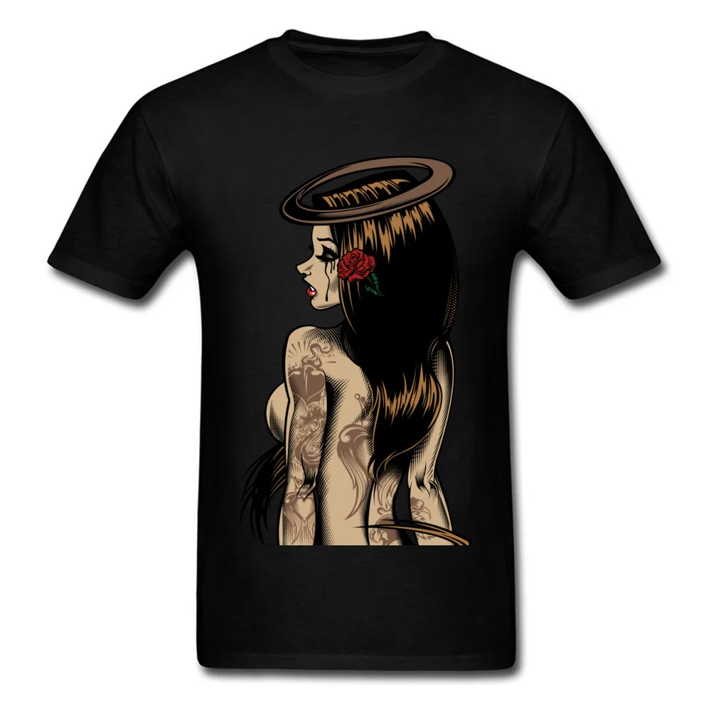 Laura [colored] 100% Cotton Top T-shirts for Men Short Sleeve Printed On Tees Brand New Summer Round Neck Sweatshirts Customized Laura [colored] black