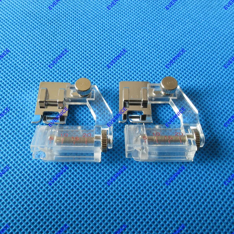 2 sets SNAP ON ADJUSTABLE BIAS TAPE BINDER FOOT for kenmore,janome,Pfaff,ElnaSewing Tools