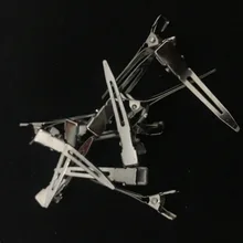 Парикмахерские Одноместный зубец Pin Curl установка раздел Заколки для волос 50 шт. металлическими зажимами серебряные заколки для волос