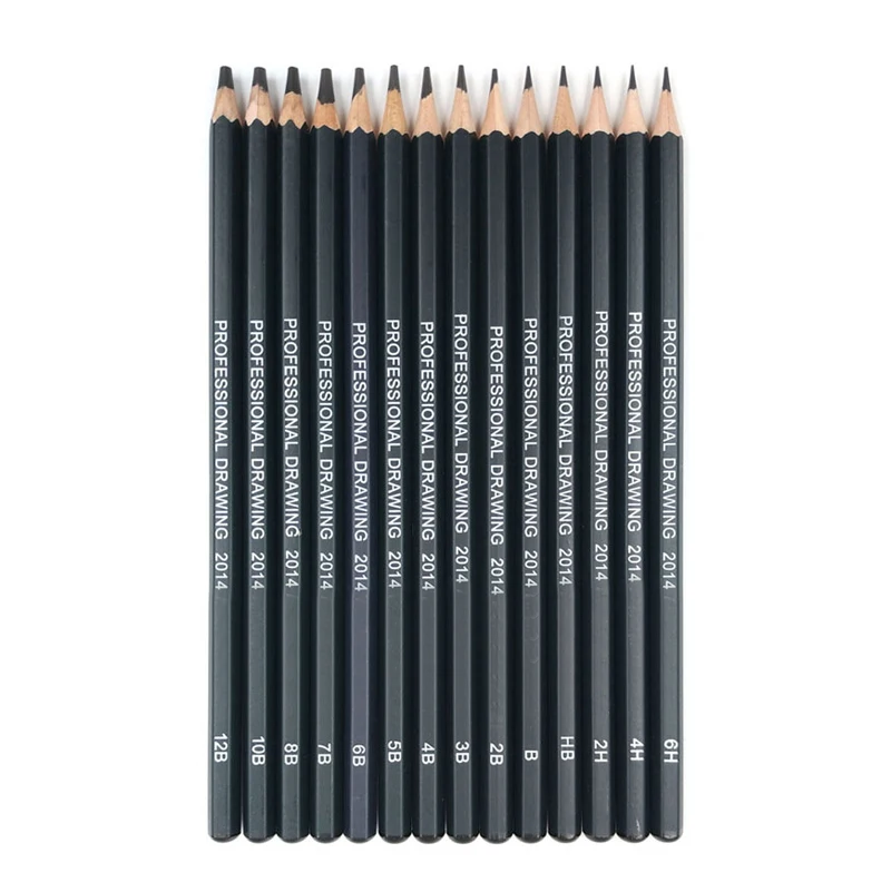 Sketch Pencils Hb 2b 4b 6b 8b 10b, Set Pencils Drawing