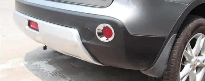 Для QASHQAI Высокое качество ABS Хром задние противотуманные фары крышка отделка противотуманный свет для фары llk
