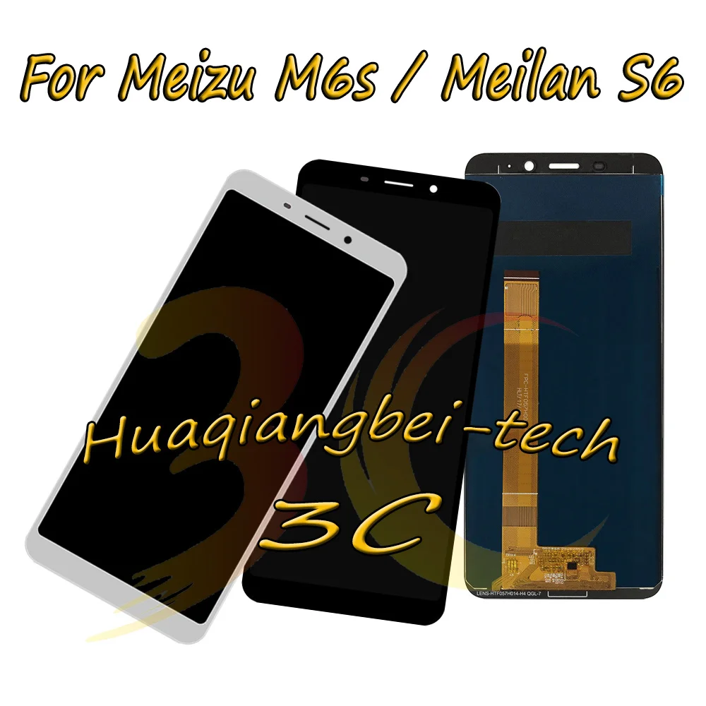 

5.7" New Black / White For Meizu M6S / Meilan 6S Full LCD DIsplay + Touch Screen Digitizer Assembly 100% Tested