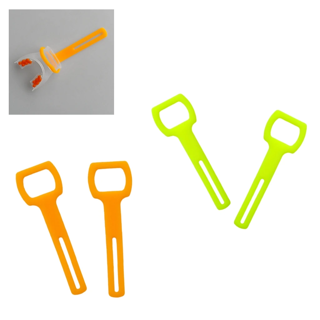 

2 Pcs High Quality Silicone Rubber 2nd Stage Regulator Octopus Holder Straps for Scuba Diving and Snorkeling Yellow Orange