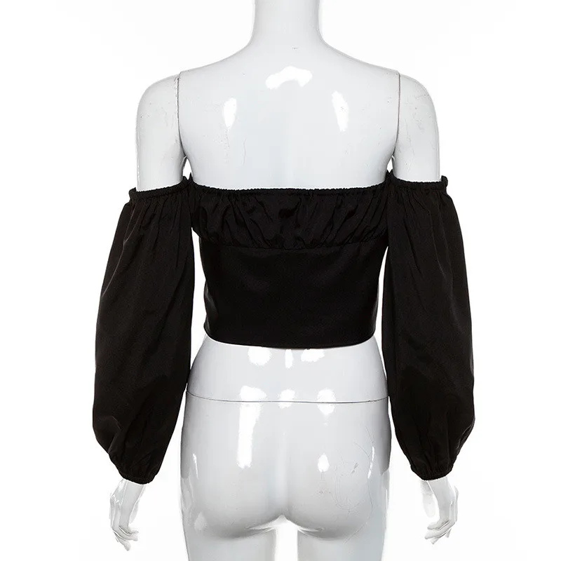 Off Shoulder Shirt Women12