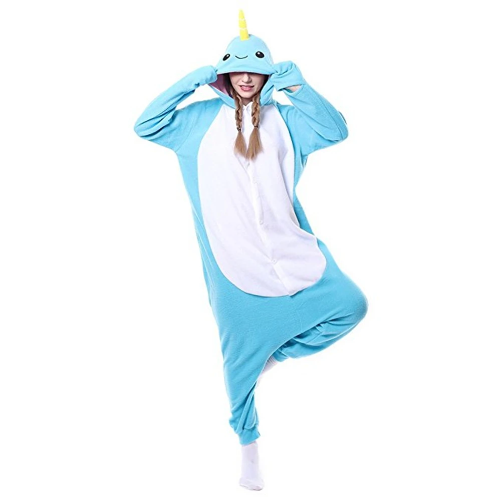 Halloween Animal Narwhal Unicorn Costume Pajamas Onesies Sleepwear |