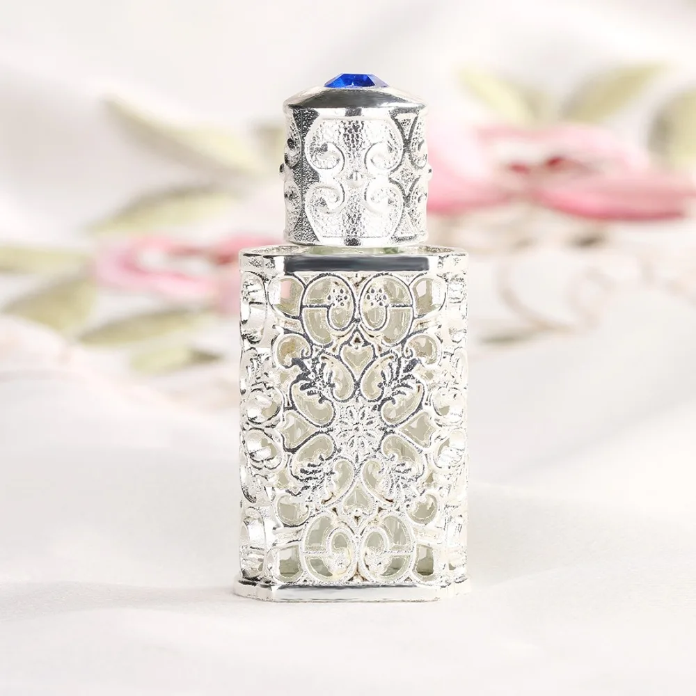 H & D Серебряный винтажный многоразовый флакон для духов Пустой Стеклянный декор