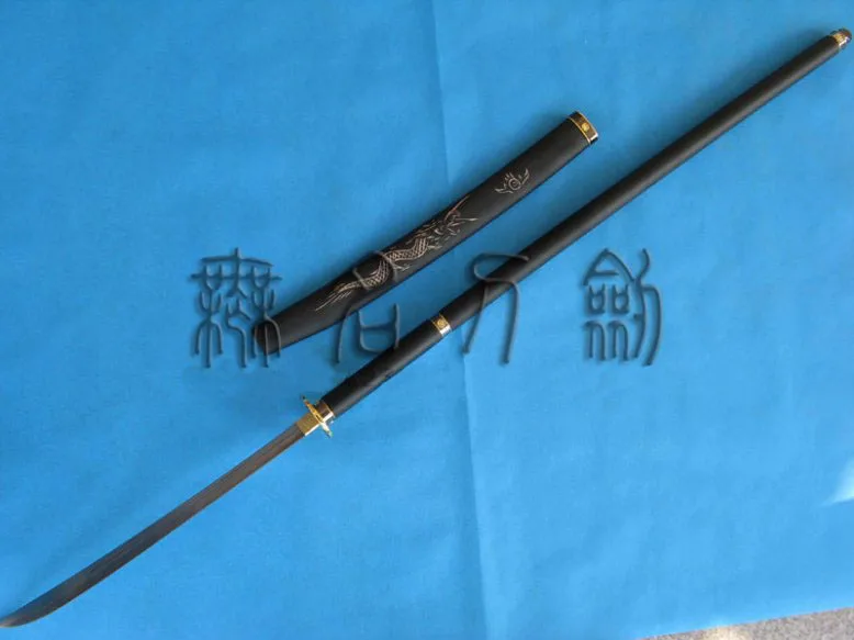 S1803 удар с присоской длинной ручкой самурая NAGINATA POLEARM меч W/оболочка 63"