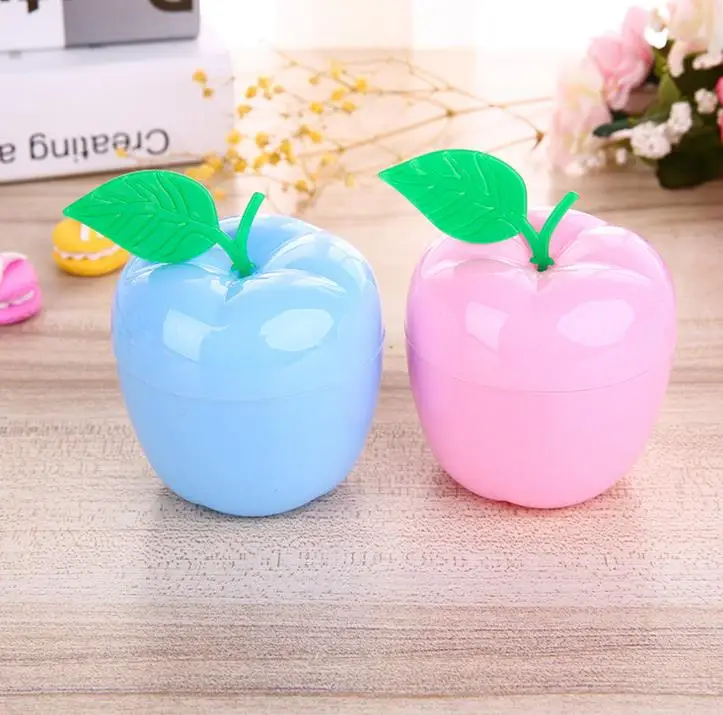 10 قطعة Kawaii أبل شكل صندوق حلوى من البلاستيك فريد الزفاف الشوكولاته لصالح صناديق حامل مجوهرات التعبئة صندوق تخزين