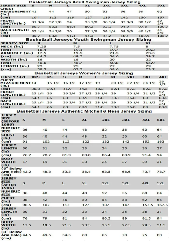 Basketball-Jerseys-Size