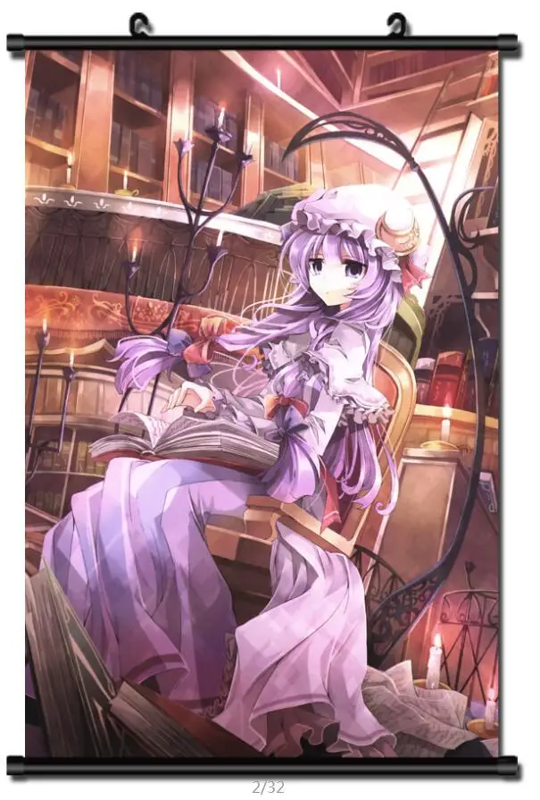Японская декоративная картина аниме проект TouHou воплощение Алая пачули знания