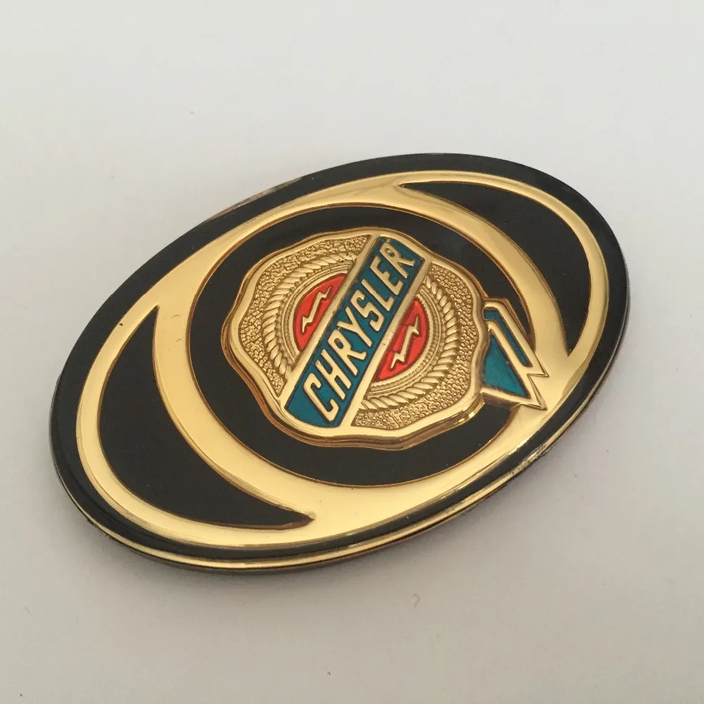 1pcs Chrysler 300C Mopar Front Grille Grill Bonnet Emblem Golden Gold