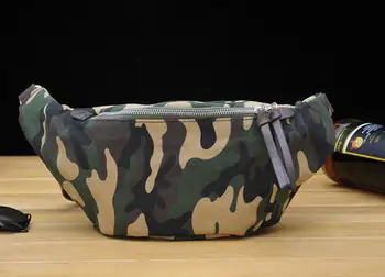 

New casual camouflage men's pockets Sports multi-function chest packs waist bag
