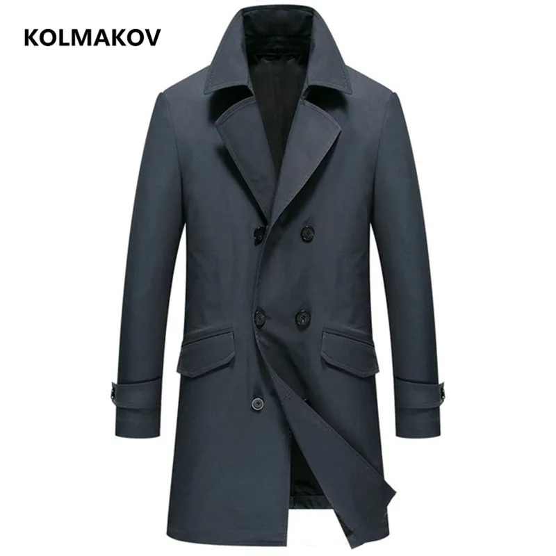 

2022 spring Men's trench Coat Men fashion Jackets Coats Windbreaker Casual Windproof Man Trench Overcoat Double-breasted